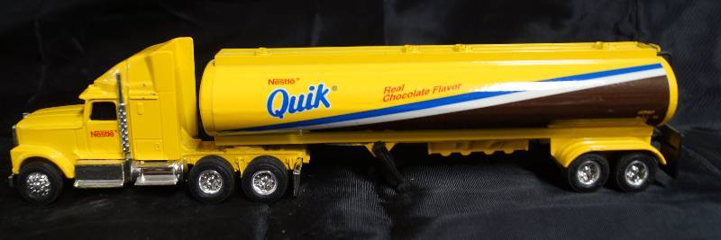 lot 2258 image: ERTL - Die Cast Replica International Navistar Semi Truck & Trailer - NESTLE QUIK Chocolate Milk Tanker - SWEET