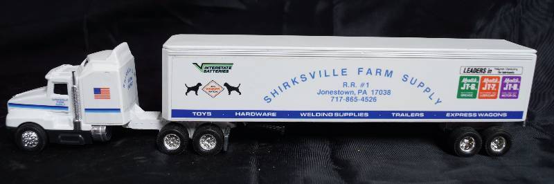 lot 2259 image: ERTL - Die Cast Replica Kenworth T600A - SHIRKSVILLE FARM SUPPLY - PA - Cool