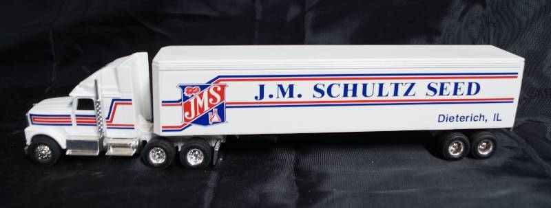 lot 2282 image: ERTL - Die Cast Replica - International Navistar Semi Truck -  JMS - J.M. SCHULTZ SEED - Illinois - WOW