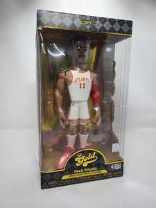 lot 33 image: New In Box Funko Gold Trae Young Atlanta Hawks Premium Vinyl Figure 12 Inches