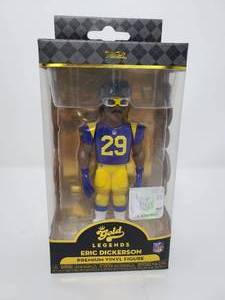 lot 41 image: New In Box Funko Gold Eric Dickerson Los Angeles Rams Premium Vinyl Figure 6 Inches