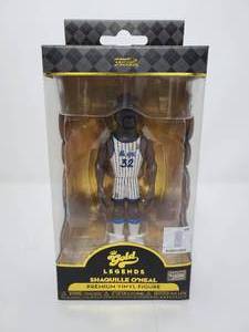 lot 43 image: New In Box Funko Gold Shaquille ONeal Orlando Magic Premium Vinyl Figure 6 Inches
