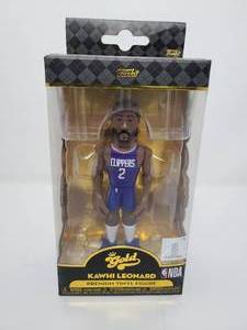 lot 77 image: New In Box Funko Gold Kawhi Leonard Los Angeles Clippers Premium Vinyl Figure 6 Inches