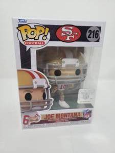 lot 48 image: New In Box Funko Pop Joe Montana #216 San Francisco 49ers Premium Vinyl Figure