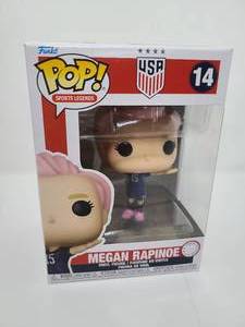 lot 49 image: New In Box Funko Pop Megan Rapinoe #14 Team USA   Premium Vinyl Figure