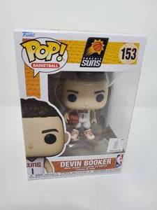 lot 50 image: New In Box Funko Pop Devin Booker #153 Phoenix Suns  Premium Vinyl Figure