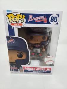 lot 58 image: New In Box Funko Pop Ronald Acuna Jr Atlanta Braves #85 Premium Vinyl Figure