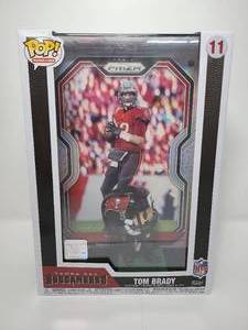 lot 63 image: New In Box Funko Pop Tom Brady Giant Football Card &  Premium Vinyl Figure