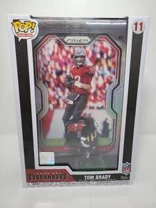 lot 108 image: New In Box Funko Pop Tom Brady Giant Football Card & Premium Vinyl Figure