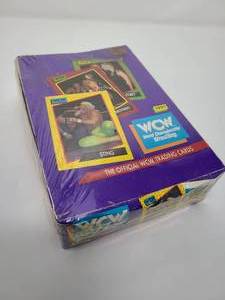 lot 86 image: Sealed 1991 World Championship Wrestling WCW Classics Wrestling Trading Card Box with 36 Sealed Packs