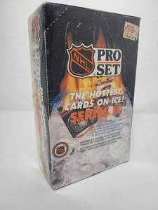 lot 87 image: Sealed 1991-92 Pro Set Hockey French Version Series 2 with 36 Sealed Packs