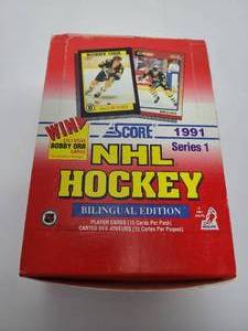 lot 91 image: New In Box 1991 Score Hockey Trading Cards with 36 Sealed packs