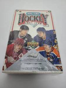 lot 96 image: Sealed 1991-92 Upper Deck Hockey hobby box with 36 Sealed Packs Inside