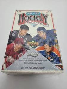 lot 97 image: Sealed 1991-92 Upper Deck Hockey hobby box with 36 Sealed Packs Inside