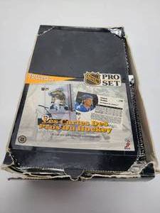 lot 99 image: 1991-92 Pro Set Hockey hobby box with 36 Sealed Packs Inside