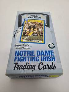 lot 109 image: Notre Dame Fighting Irish Trading Cards with 36 Sealed Packs