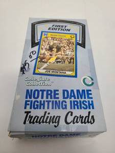 lot 110 image: Notre Dame Fighting Irish Trading Cards with 36 Sealed Packs