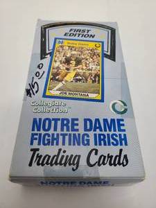 lot 112 image: Notre Dame Fighting Irish Trading Cards with 36 Sealed Packs