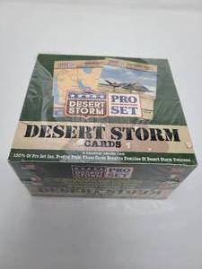 lot 113 image: Sealed Box of Desert Storm Trading Cards from Pro Set with Sealed packs Inside