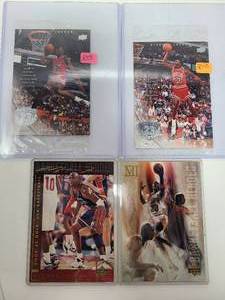 lot 119 image: Lot of Oversized Michael Jordan Basketball Cards