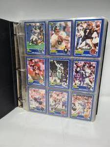 lot 131 image: Binder Full of 1989 Score Football Trading Cards - No Sanders, Aikman, or Thomas