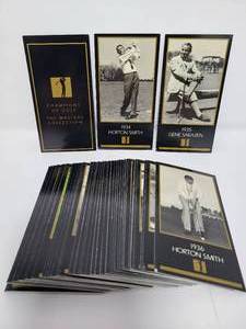 lot 137 image: 1997 Masters Collection Trading Cards - No Tiger Woods