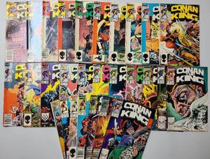 lot 202 image: Conan the King Marvel Comics Lot of 28 Issues