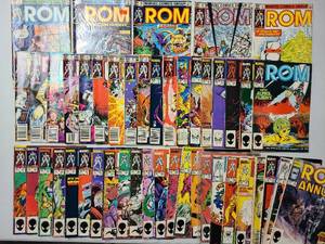 lot 204 image: ROM Marvel Comics Lot of 46 Issues