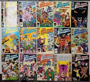 lot 205 image: West Coast Avengers Marvel Comics Lot of 44 Issues