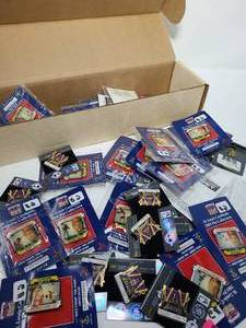 lot 167 image: Box Full of New Sports Pins - Never Used