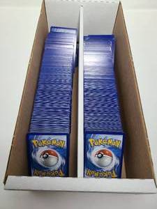lot 187 image: Huge Two Row Box of Pokemon Trading Cards - Thousands of Unsearched Cards