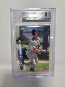 lot 26 image: Professionally Graded BGS 9 Mint 2020 Topps Pro Debut Bobby Witt Jr Rookie Card