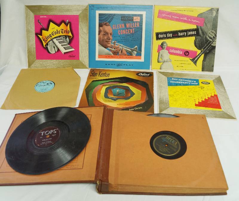 lot 1034 image: Lot of 78 Speed Record Albums - Some in original sleeves - some in a collectors album holder - see photo