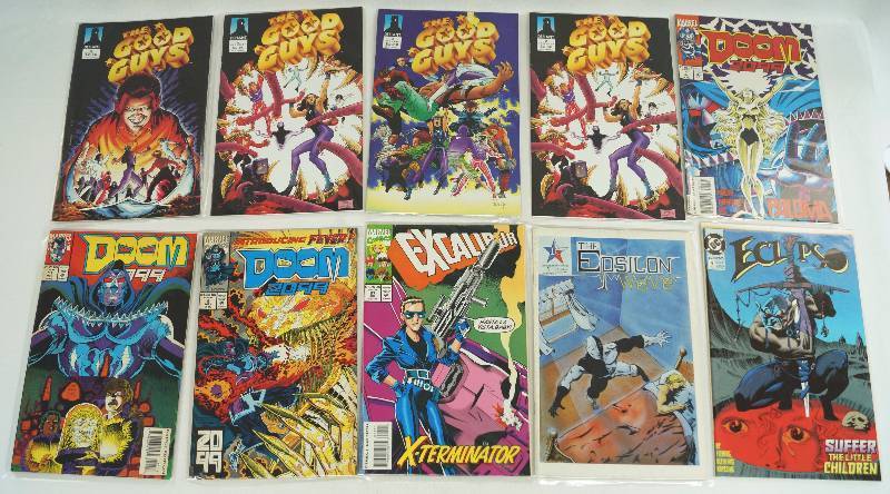 lot 2137 image: Lot of 10 Comic Books Marvel  DC Comics  Various - The Good Guys, Doom, Excalibur and more