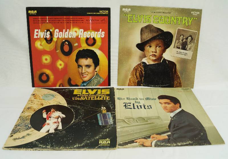 lot 1031 image: Lot of Elvis Records - Young, Old and Religious - See photos for details - The King of Rock n Roll
