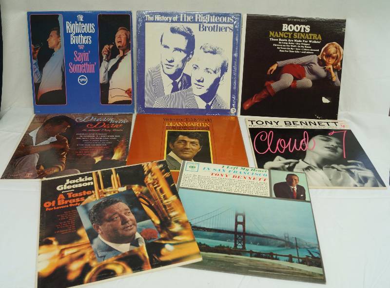 lot 1958 image: Lot of Classic Record Albums - Righteous Brothers, Nancy Sinatra, Tony Bennett, Dean Martin and More