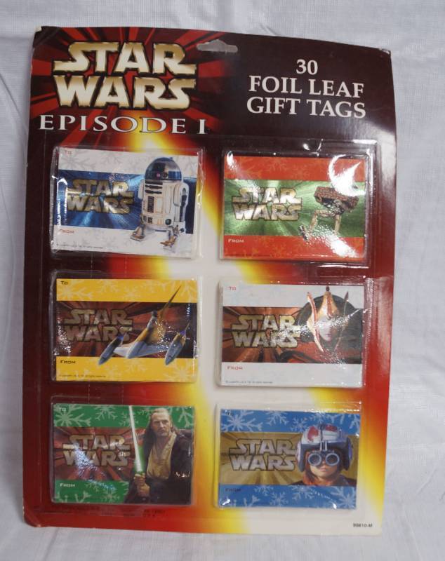 lot 9101 image: Star Wars Episode I - Christmas Gift Tags - New in the package