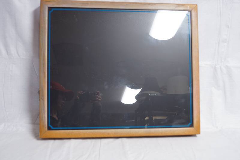 lot 9120 image: Indoor Electric Sign - Write on w special markers 19 x 22 - untested as we didnt have the markers