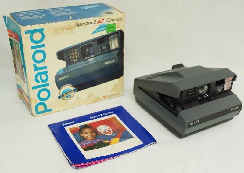 lot 1952 image: Polaroid Camera Spectra 2 AF w original box and manual - NEATO