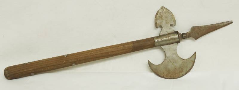 lot 4808 image: TOLEDO Spain - Medieval Style  Weapon - Halberd - Combined Spear and Battle Axe - COOL 26 long