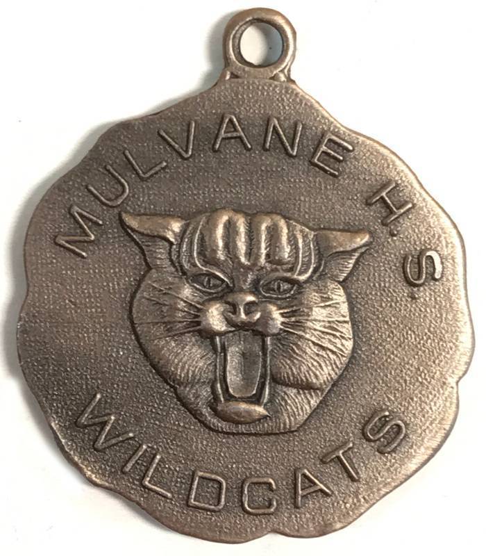 lot 3642 image: Track Meet Medal 400m 2nd place Mulvane, KS Wild Cats