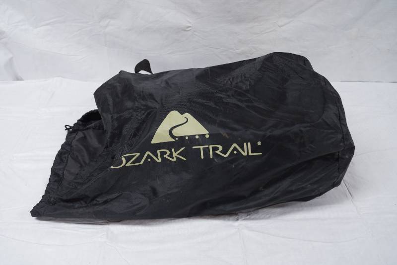 lot 9139 image: Queen Size Air Bed w Bag - has a slow leak, but you can fix it - Clean and barely used