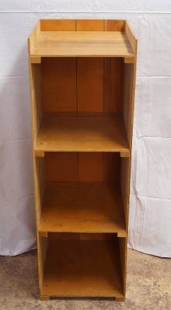 lot 9147 image: Wooden Shelving Unit - Shop Made - Nice - see pics for measurements