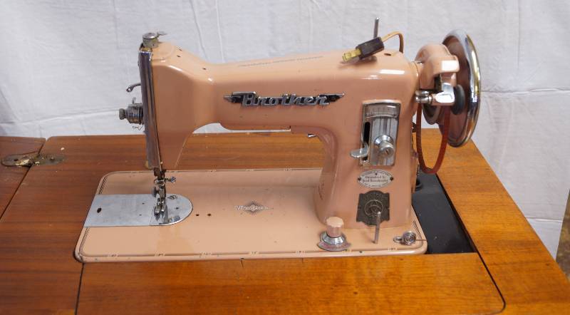 Antique Pink Brother Precision Sewing Machine Good Housekeeping