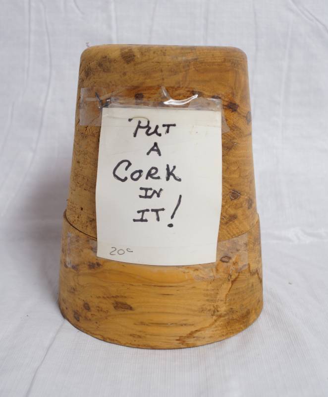lot 9011 image: Large, Vintage Cork - Over 6 tall COOL