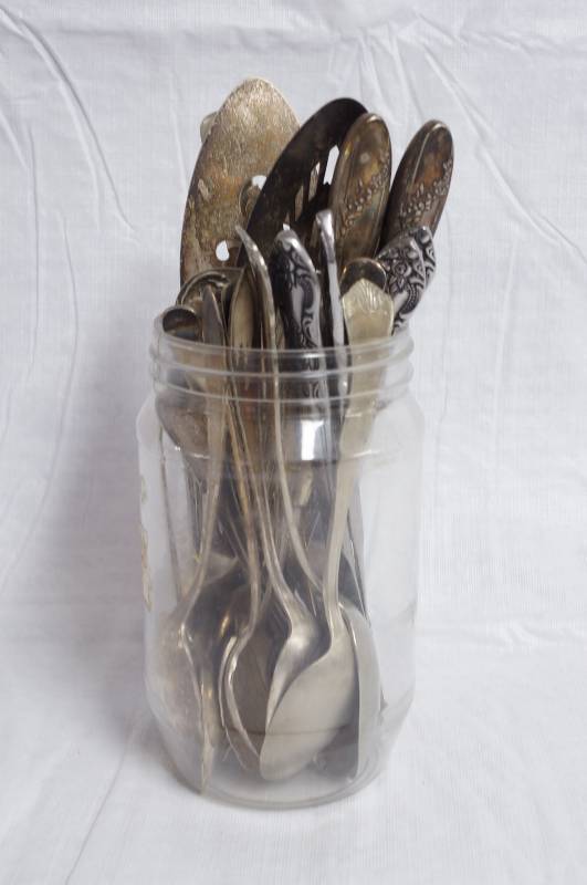 lot 9012 image: Lot of OLD Silverware - Flatware - See photos - Post Cereals Spoons & More