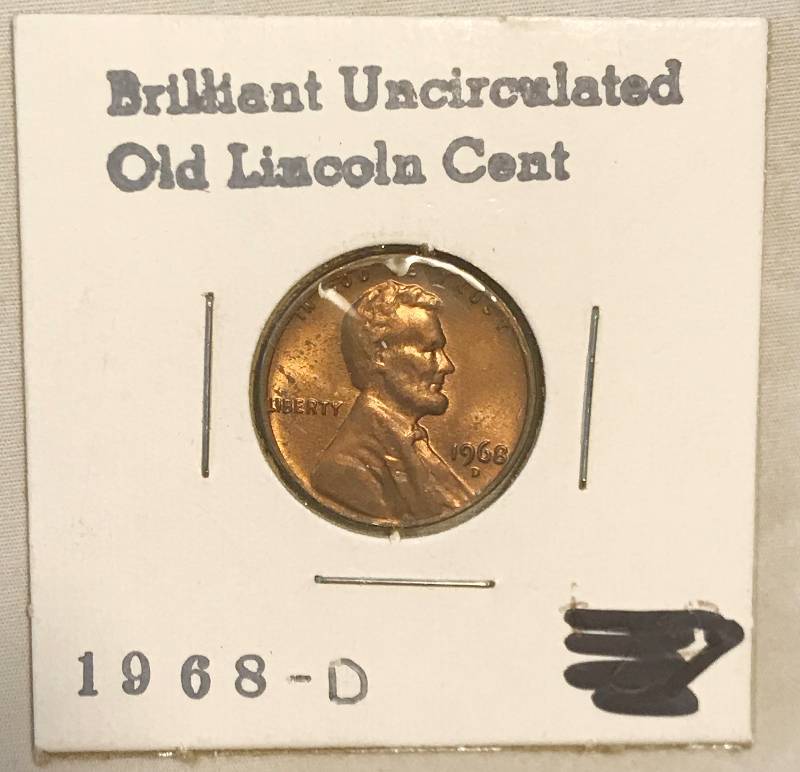 lot 3046 image: 1968-D Lincoln Head Penny - From Old Coin Collection