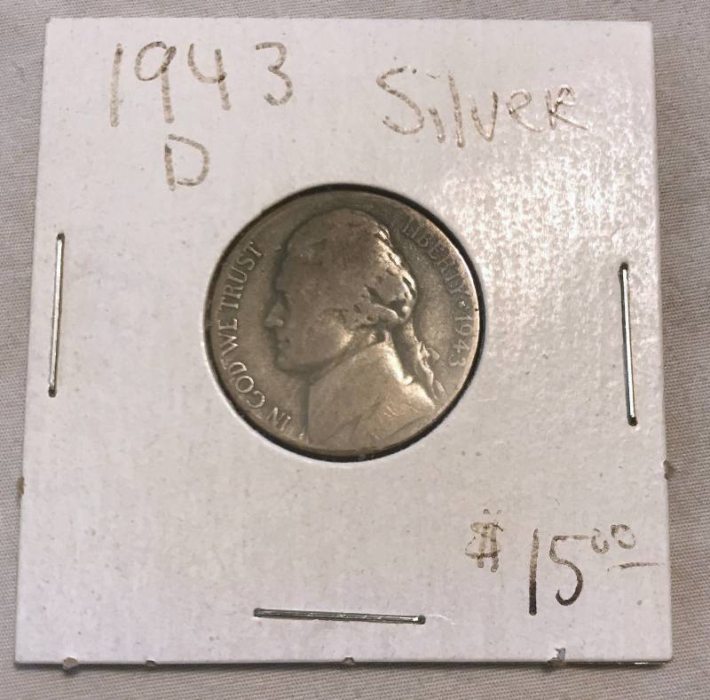 lot 3047 image: 1943-D Jefferson Head Nickel - From Old Coin Collection