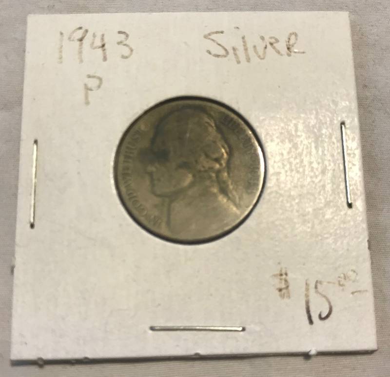 lot 3048 image: 1943-P Jefferson Head Nickel - From Old Coin Collection