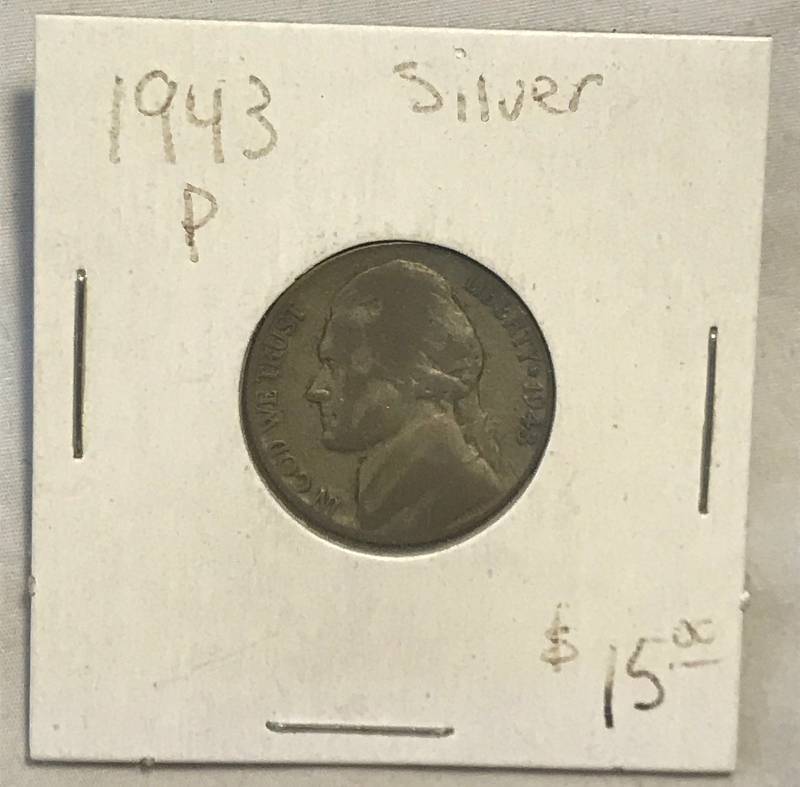 lot 3049 image: 1943-P Jefferson Head Nickel - From Old Coin Collection